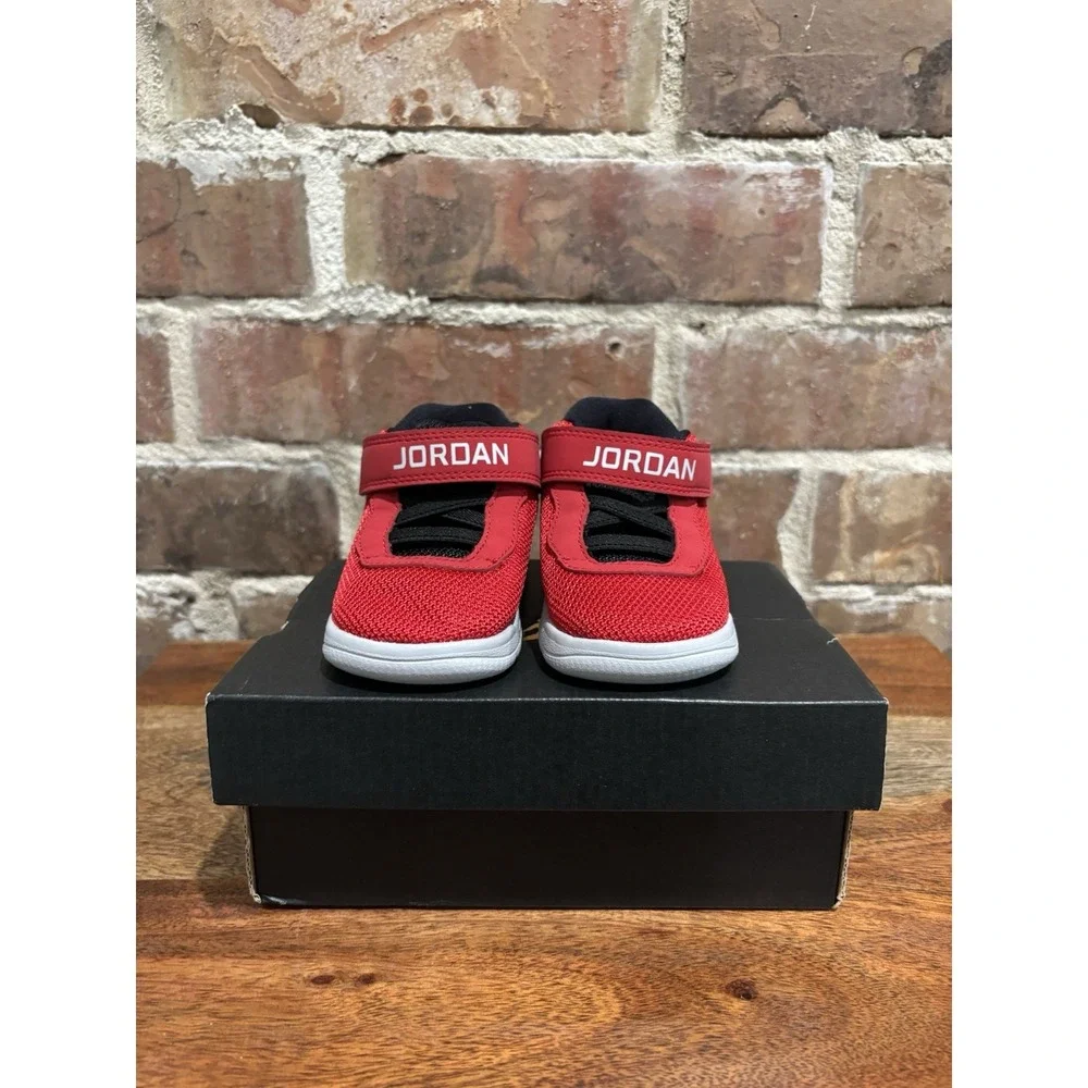NEW 4C Shoes, Jordan Academy BT, Red Size 4C, Gym Red/Wolf Grey/Black Boys Shoes